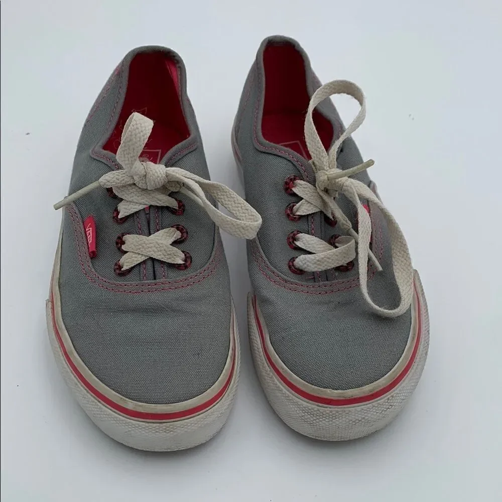 Vans Kids Sneakers Gray and Pink
